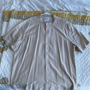 Zara stand collar shirt